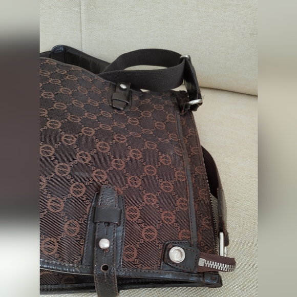 Double.M Milano Messanger Bag ( Canvas and leather mix) - Picture 8 of 17